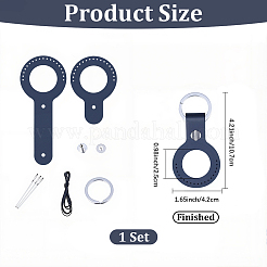 1 Bag Cowhide Purse Suspension Clasps Kits&nbsp;PURS-CL0001-26A