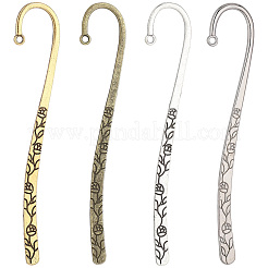 24Pcs 4 Styles Zinc Alloy Bookmark Findings&nbsp;FIND-PA0001-73