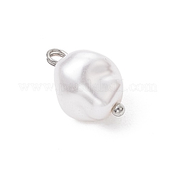 Eco-Friendly Plastic Imitation Pearl Charms&nbsp;PALLOY-JF03968-02