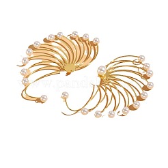Alloy Imitation Pearl Stud Earrings&nbsp;FS-WG5D096-01