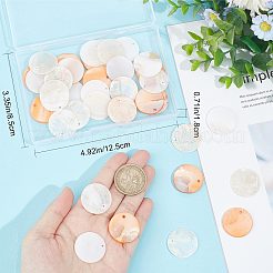 42Pcs 3 Styles Natural Capiz Shell & Freshwater Shell Pendants&nbsp;FIND-CN0001-21