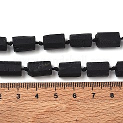 Natural Black Tourmaline Beads Strands&nbsp;G-F715-111
