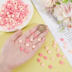 100Pcs 2 Colors Opaque Resin Decoden Cabochons&nbsp;RESI-NB0002-11