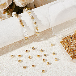 180Pcs Brass Spacer Beads&nbsp;KK-BC0014-23G