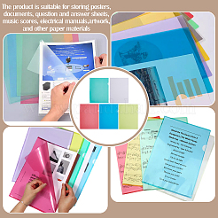40Pcs 5 Colors PP Plasic File Bags&nbsp;AJEW-FG0004-76