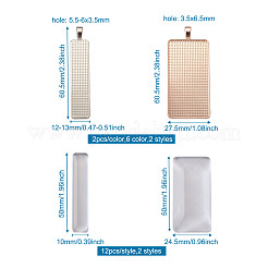 DIY Rectangular Pendant Making Kits&nbsp;DIY-TA0008-91