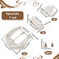 Belt Zinc Alloy Buckle Sets&nbsp;FIND-WR0011-02P