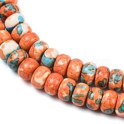 Dyed Synthetic Riverstone Beads Strands&nbsp;G-Z105-C01-01F