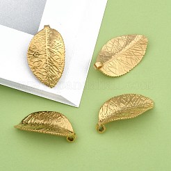 304 Stainless Steel Leaf Pendants&nbsp;STAS-S040-07G