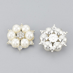 Alloy Rhinestone Flat Back Cabochons&nbsp;RB-S048-19S