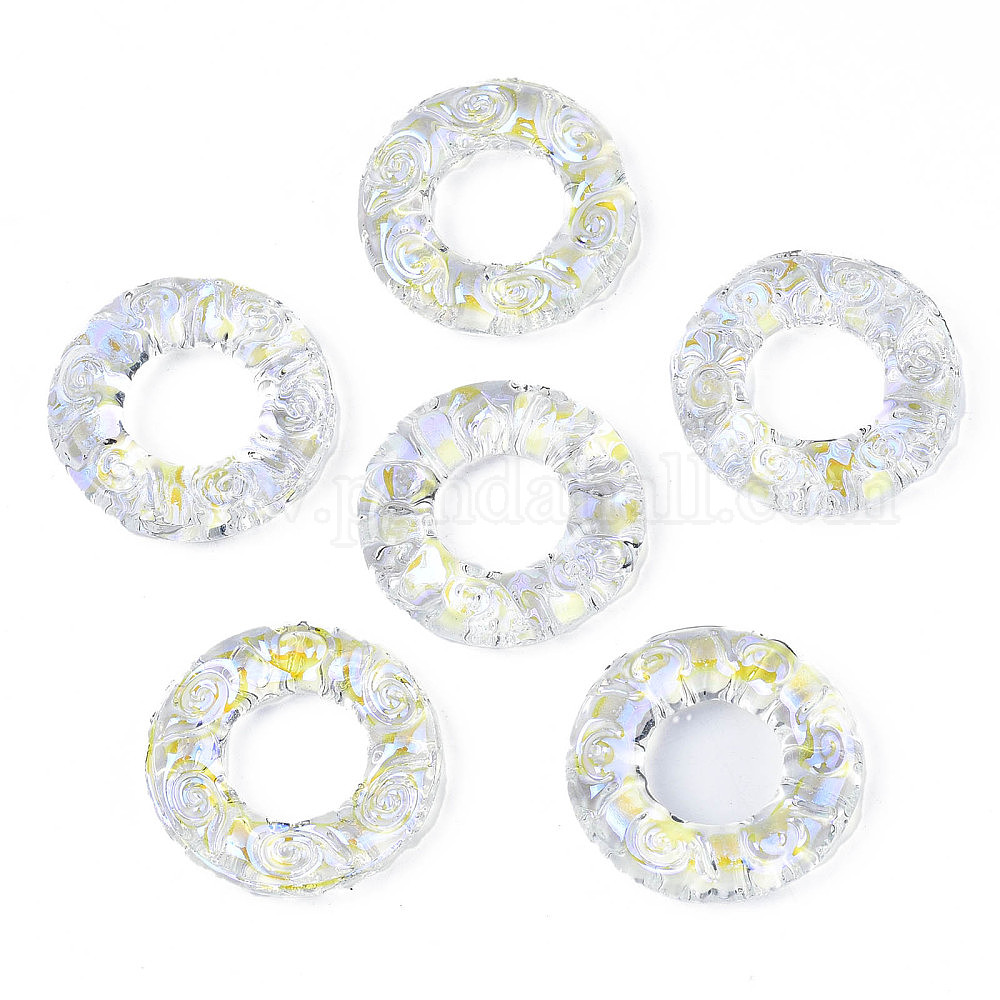 Translucent Linking Rings Wholesale Transparent Glass Linking Rings - Pandahall.com