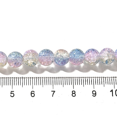 Crackle Glass Beads Strands&nbsp;CCG-C002-8mm-09-1