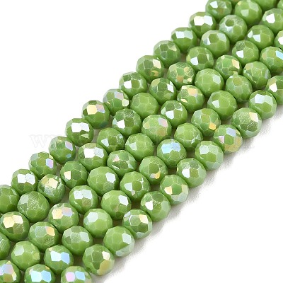 Electroplate Glass Beads Strands&nbsp;EGLA-A044-P4mm-B30-1