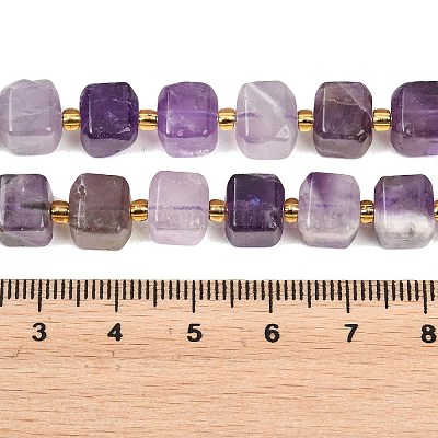Natural Banded Amethyst Beads Strands&nbsp;G-F832-A07-01B-1