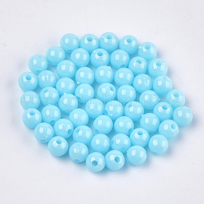 Opaque Plastic Beads&nbsp;KY-T005-6mm-613-1