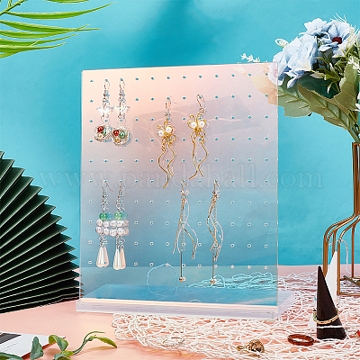 Acrylic Earrings Display Stands&nbsp;EDIS-WH0029-28-1