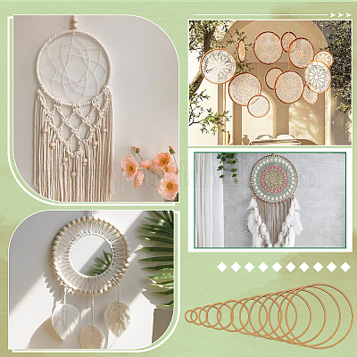 12Pcs MDF Sheets Rings&nbsp;AJEW-WH0816-273-1