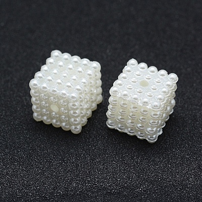 ABS Plastic Imitation Pearl Beads&nbsp;OACR-A009-02A-01-1