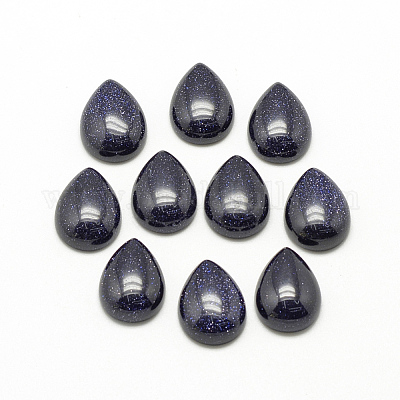 Synthetic Blue Goldstone Cabochons&nbsp;G-R417-13x18-34-1