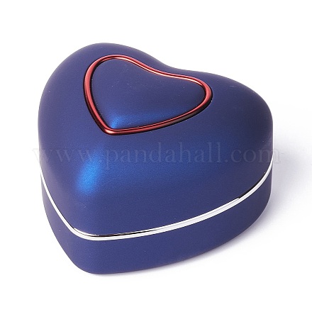 Heart Plastic Jewelry Ring Boxes&nbsp;OBOX-F005-04A-1