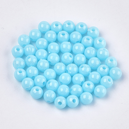 Opaque Plastic Beads&nbsp;KY-T005-6mm-613-1