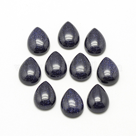 Synthetic Blue Goldstone Cabochons&nbsp;G-R417-13x18-34-1