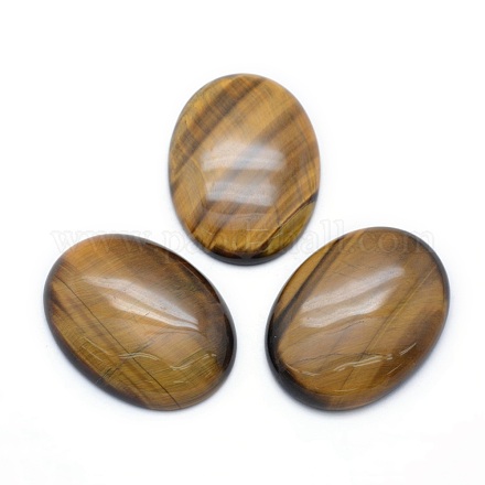 Natural Tiger Eye Cabochons&nbsp;G-P393-I11-1