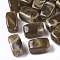 Acrylic Beads, Imitation Gemstone Style, Cuboid, Camel, 13x7.5x7.5mm, Hole: 1.6mm, about 700pcs/500g.