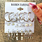 Alloy & Plastic Pearl Earring Sets, Platinum, 7~35mm, 6pairs/set