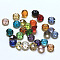 Imitation Austrian Crystal Beads, Grade AAA, K9 Glass, Faceted, Flat Round, Mixed Color, 4.5x2.5mm, Hole: 0.7~0.9mm