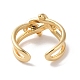 Brass Open Cuff Rings&nbsp;RJEW-K263-01G-2