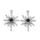 Rack Plating Alloy Cat Eye Pendants&nbsp;PALLOY-D007-08P-E-1