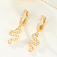 925 Sterling Silver Dangle Hoop Earrings&nbsp;SZ8855-2-2