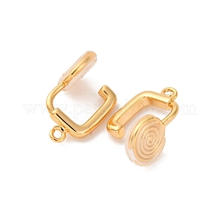 Brass Clip-on Earring Findings&nbsp;KK-K382-36G