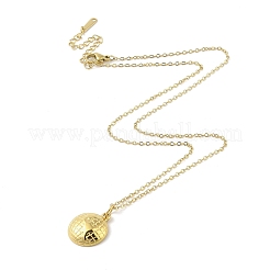 Ion Plating(IP) 304 Stainless Steel Pendant Necklaces for Women&nbsp;NJEW-B080-11G