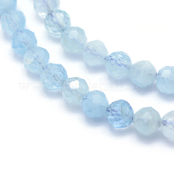 Natural Aquamarine Beads Strands&nbsp;X-G-E411-19B-4mm
