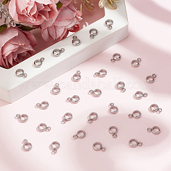 40Pcs 304 Stainless Steel Tube Bails&nbsp;STAS-LP0001-25