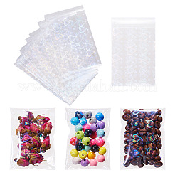 50Pcs Double Face Laser Rectangle PE Cellophane Bags&nbsp;ABAG-TAC0013-14B