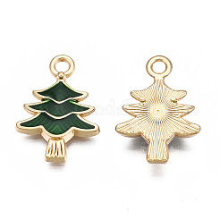 Rack Plating Alloy Enamel Pendants&nbsp;X-ENAM-T011-156