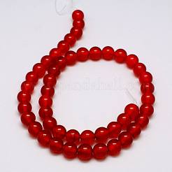 Natural Malaysia Jade Bead Strands&nbsp;G-M099-8mm-04