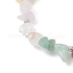 Natural & Synthetic Mixed Gemstone Chip Beaded Bracelets&nbsp;BJEW-JB12532-02