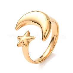 304 Stainless Steel Cuff Open Rings&nbsp;RJEW-E302-02G