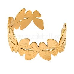 304 Stainless Steel Cuff Bangles for Women&nbsp;BJEW-D048-04G