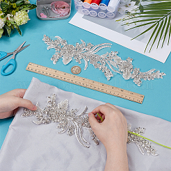 Polyester Embroidery Sequin Costume Accessories&nbsp;FIND-WH0148-717B