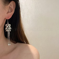 Alloy & Imitation Pearl Dangle Earrings&nbsp;WG71AF7-01