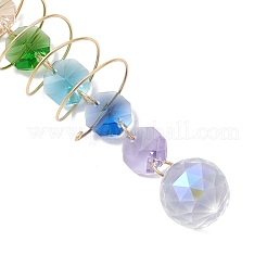 Glass Teardrop Window Hanging Suncatchers&nbsp;HJEW-JM04531