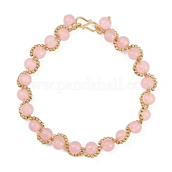 Spray Painted Imitation Jade Glass Round Beaded Bracelets for Women&nbsp;BJEW-JB12050-02