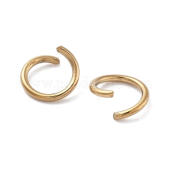 Ion Plating(IP) 304 Stainless Steel Open Jump Rings&nbsp;X-STAS-M081-01G-03