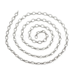 304 Stainless Steel Oval Link Chains&nbsp;CHS-S012-08P