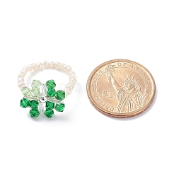 Snowflake Finger Rings&nbsp;RJEW-TA00023-01